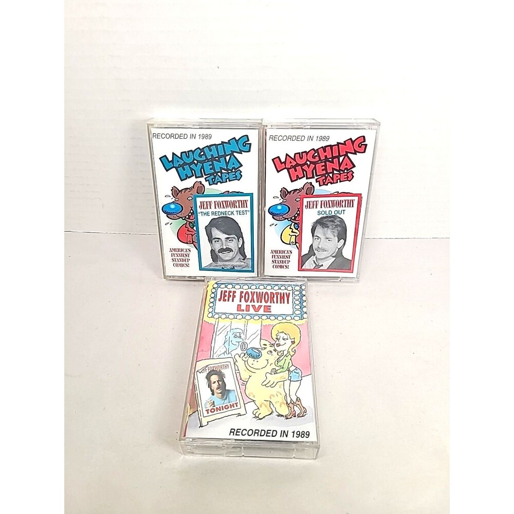 3 Vintage Jeff Foxworthy Cassette Tapes You Might Be A Redneck (Stand-Up Comedy)